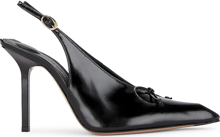 JACQUEMUS Les Slingbacks Cubisto H in Black