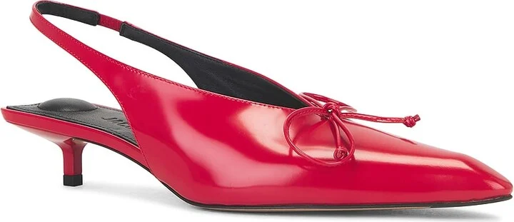 JACQUEMUS Les Slingbacks Cubisto in Red - Image 2