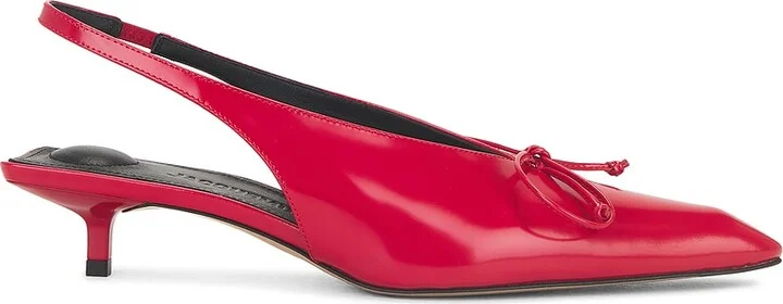 JACQUEMUS Les Slingbacks Cubisto in Red