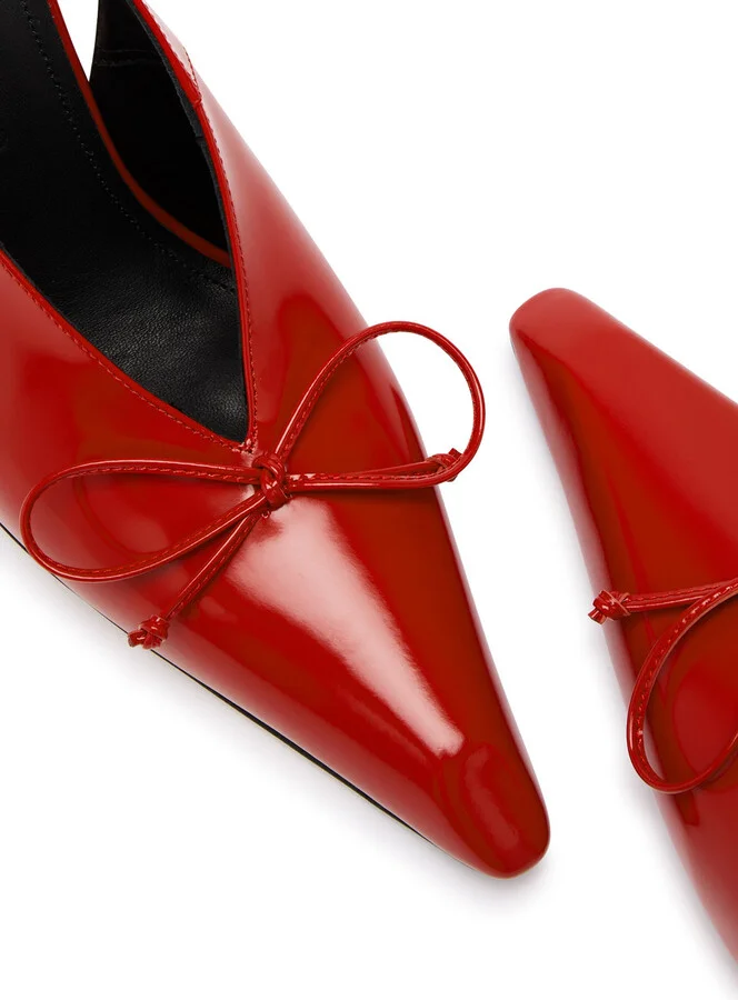 Jacquemus Les Slingbacks Cubisto Leather Slingback Pumps - Image 3