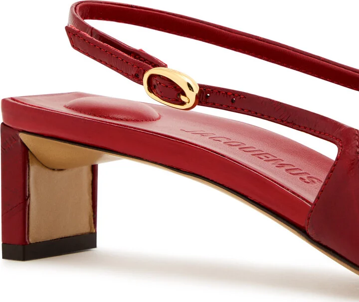 Jacquemus Les Slingbacks Duelo Basses Leather Pumps - Image 4