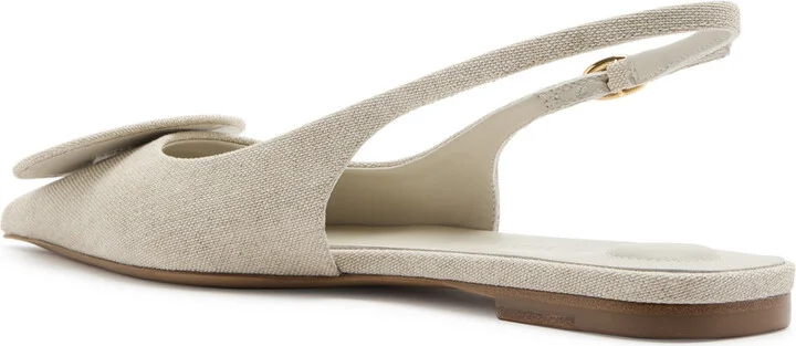 Jacquemus Les Slingbacks Duelo Canvas Slingback Flats - Image 2