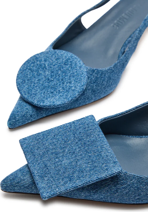 Jacquemus Les Slingbacks Duelo Denim Pumps - Image 3