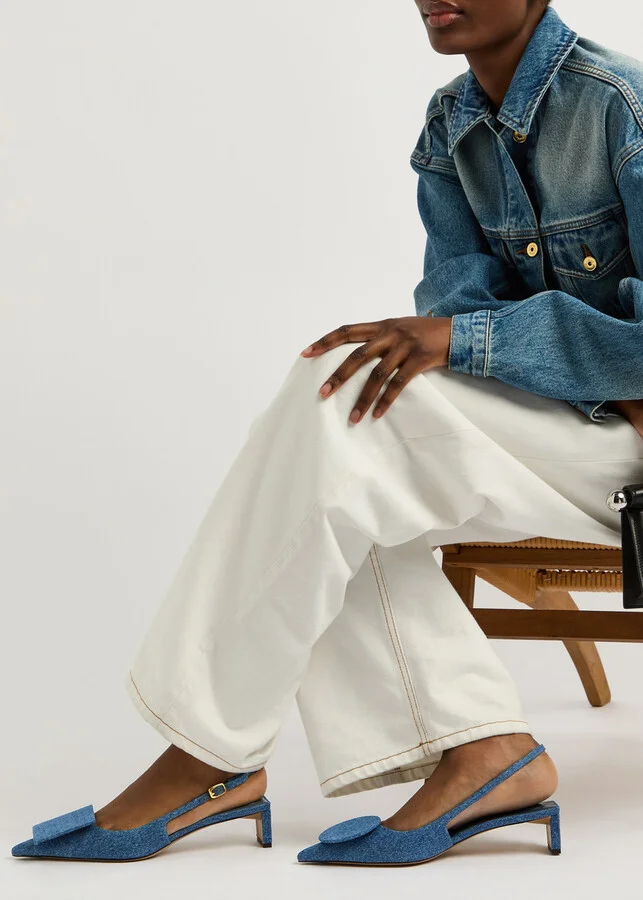 Jacquemus Les Slingbacks Duelo Denim Pumps - Image 5