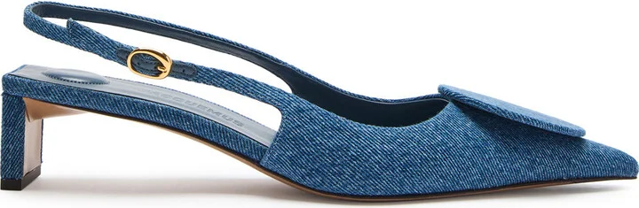 Jacquemus Les Slingbacks Duelo Denim Pumps