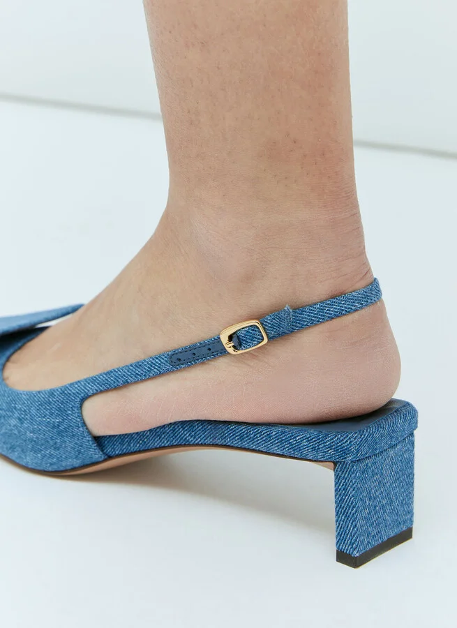 Jacquemus Les Slingbacks Duelo Heels - Woman Heels Blue Eu - 41 - Image 3
