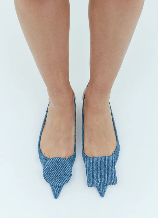 Jacquemus Les Slingbacks Duelo Heels - Woman Heels Blue Eu - 41 - Image 4