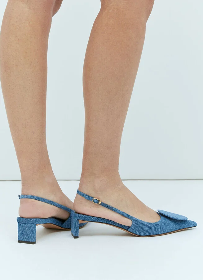Jacquemus Les Slingbacks Duelo Heels - Woman Heels Blue Eu - 41 - Image 6