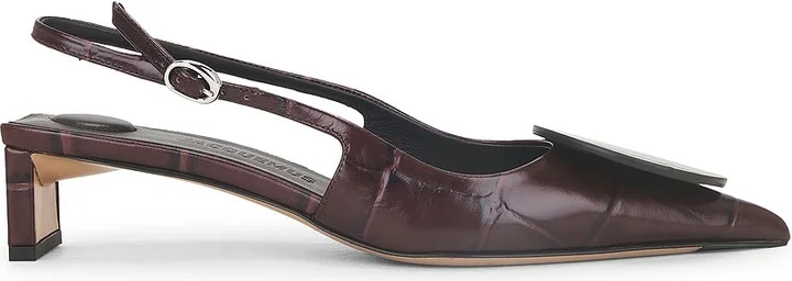 JACQUEMUS Les Slingbacks Duelo in Chocolate - Image 2
