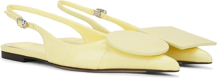 JACQUEMUS Les Slingbacks Duelo in Lemon