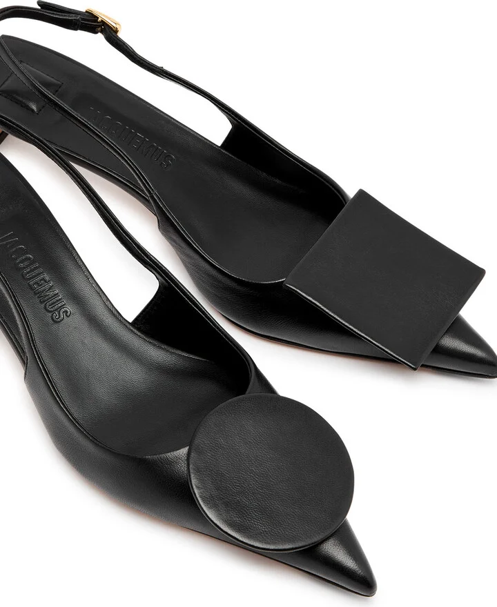 Jacquemus Les Slingbacks Duelo Leather Pumps - Image 3