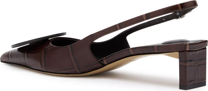 Jacquemus Les Slingbacks Duelo Leather Pumps - Image 2