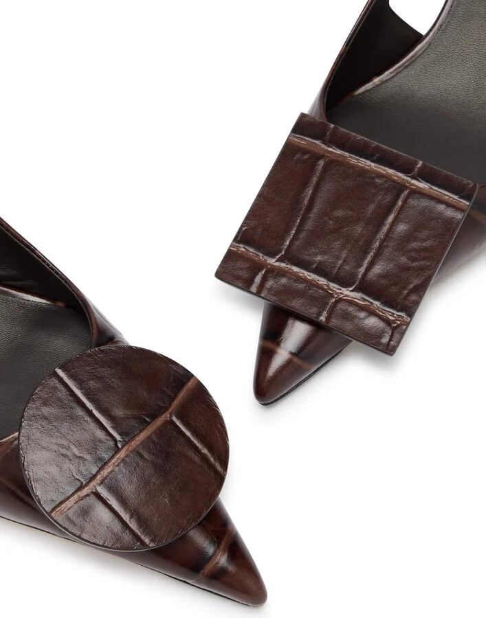 Jacquemus Les Slingbacks Duelo Leather Pumps - Image 3