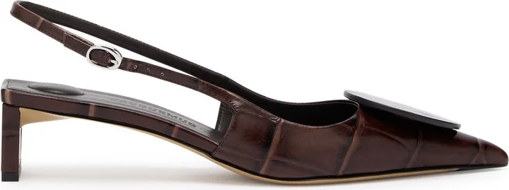 Jacquemus Les Slingbacks Duelo Leather Pumps