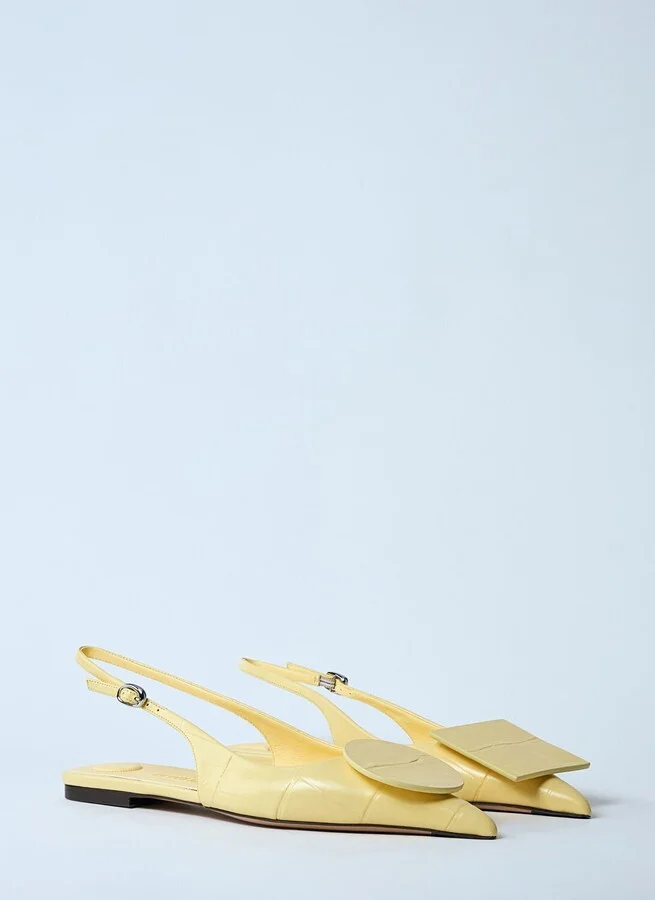 Jacquemus Les Slingbacks Duelo Pumps - Woman Flats Yellow Eu - 37 - Image 2