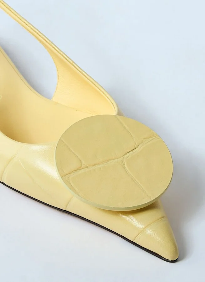 Jacquemus Les Slingbacks Duelo Pumps - Woman Flats Yellow Eu - 37 - Image 3