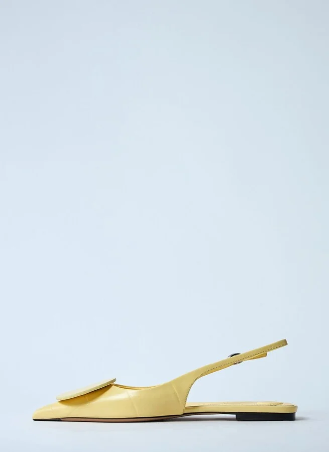 Jacquemus Les Slingbacks Duelo Pumps - Woman Flats Yellow Eu - 37 - Image 4