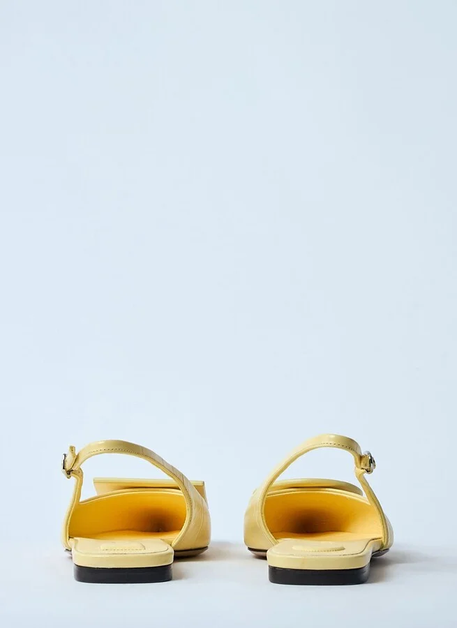 Jacquemus Les Slingbacks Duelo Pumps - Woman Flats Yellow Eu - 37 - Image 6