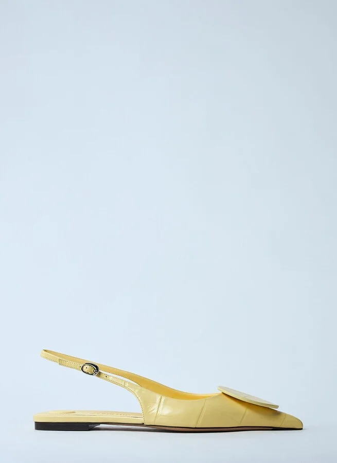 Jacquemus Les Slingbacks Duelo Pumps - Woman Flats Yellow Eu - 37