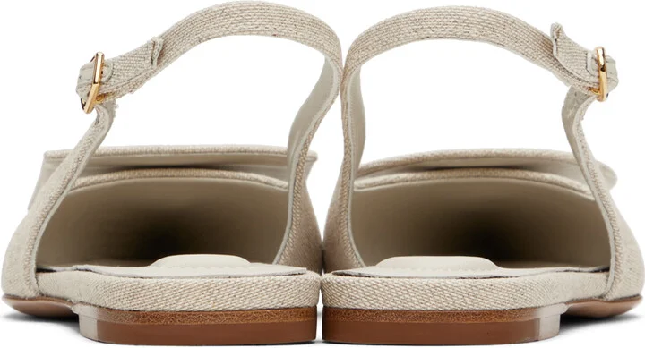 JACQUEMUS Off-White La Casa 'Les slingbacks Duelo plates' Ballerina Flats - Image 2