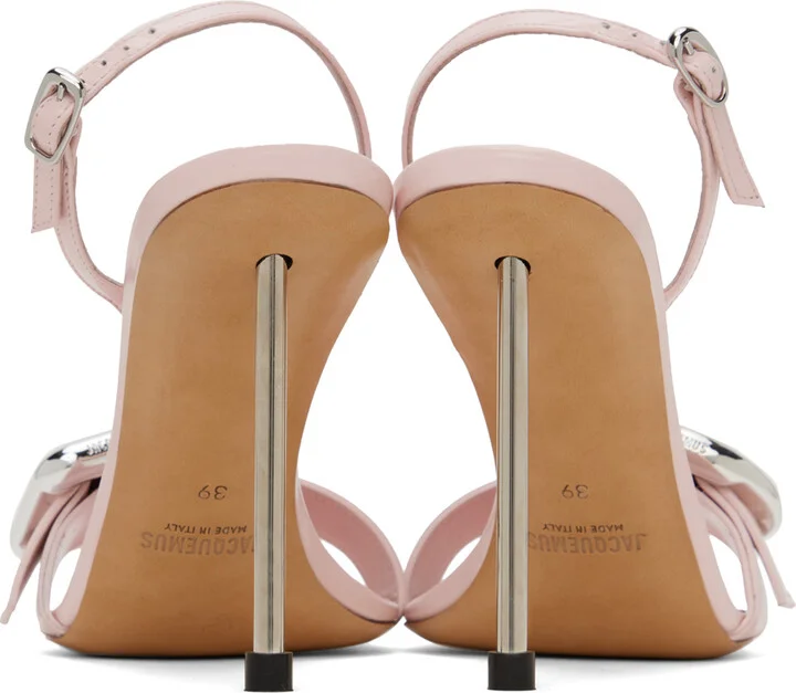 JACQUEMUS Pink Le Chouchou 'Les Sandales Regalo Hautes' Heels - Image 2