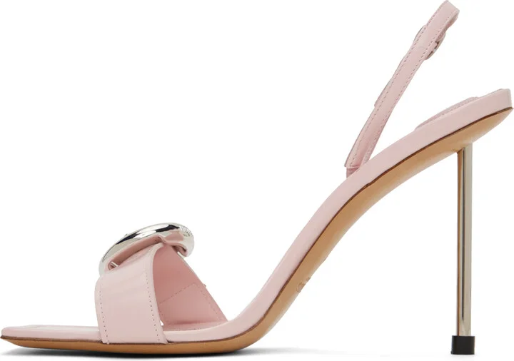 JACQUEMUS Pink Le Chouchou 'Les Sandales Regalo Hautes' Heels - Image 3