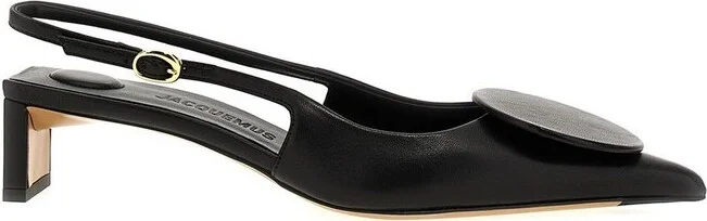 Jacquemus Pointed-Toe Slingback Pumps