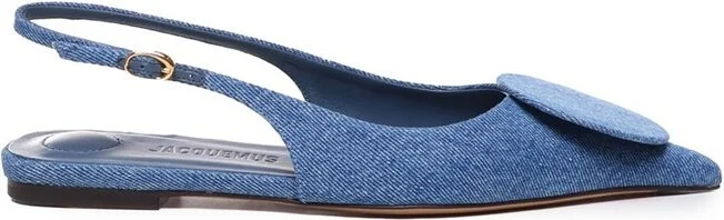 Jacquemus Slingback Denim Flats