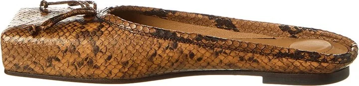 Jacquemus Snake-Embossed Leather Ballet Flat - Image 2