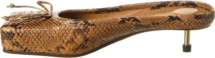Jacquemus Snake-Embossed Leather Mule - Image 2