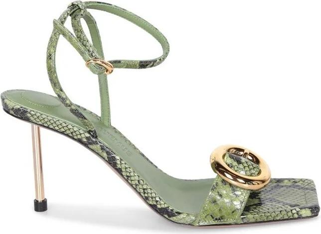 Jacquemus Snake Print Sandals
