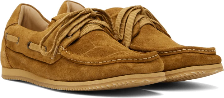 JACQUEMUS Tan La Croisière 'The Batto' Boat Shoes - Image 4