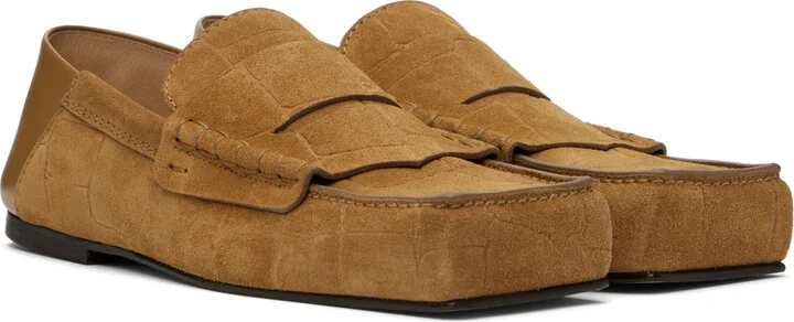 JACQUEMUS Tan La Croisière 'The Carré' Loafers - Image 4