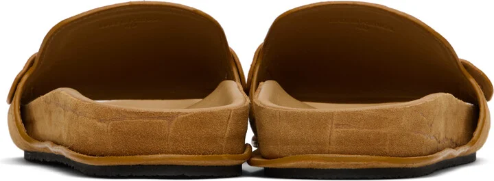 JACQUEMUS Tan Suede Loafer Sandals - Image 2