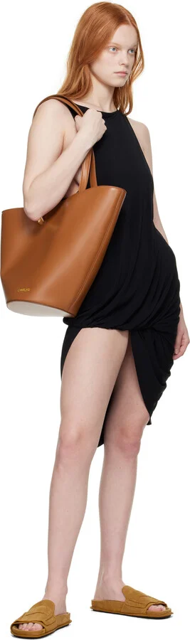 JACQUEMUS Tan Suede Loafer Sandals - Image 5