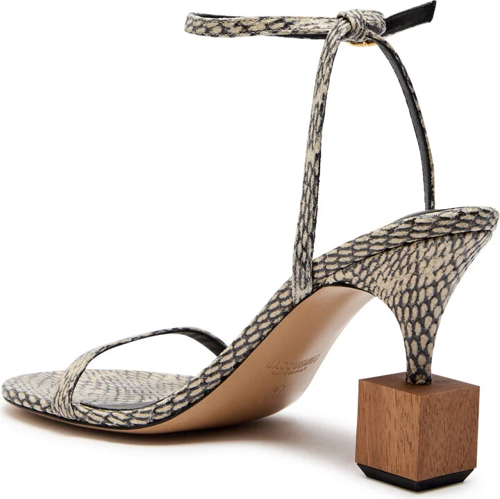 Jacquemus The Bisou 90 Geometric Sandals - Image 2