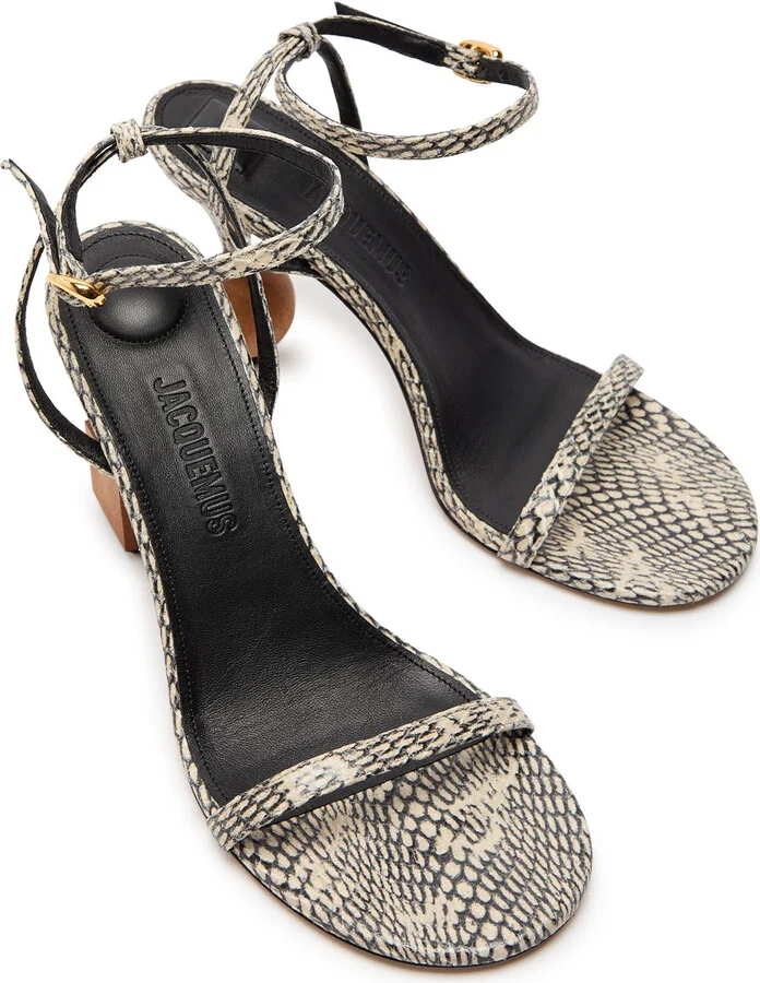 Jacquemus The Bisou 90 Geometric Sandals - Image 3