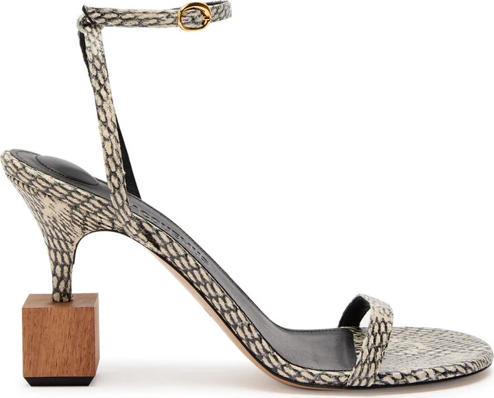 Jacquemus The Bisou 90 Geometric Sandals