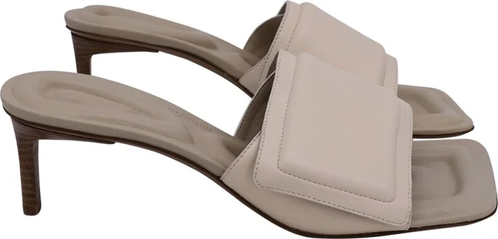 Jacquemus Women's Leather Piscine Padded Mule (Authentic Pre-Loved)