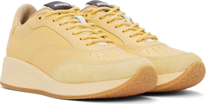 JACQUEMUS Yellow Les Sculptures 'La Daddy' Sneakers - Image 4