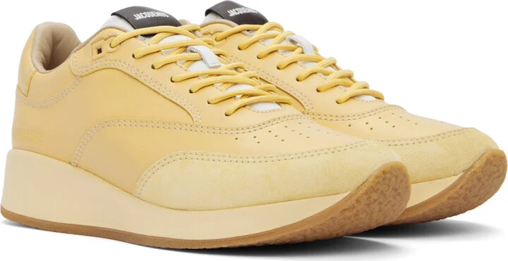 JACQUEMUS Yellow Les Sculptures 'La Daddy' Sneakers - Image 4