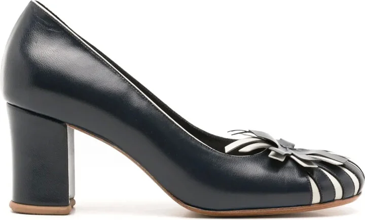 Jacques 55mm leather pumps