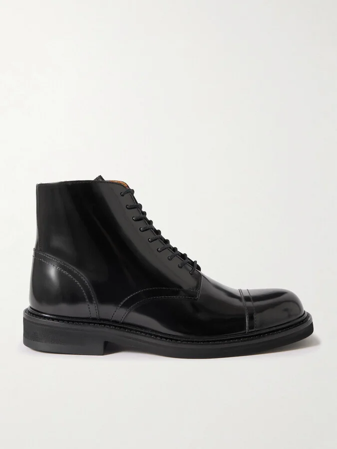 Jacques Glossed-Leather Boots