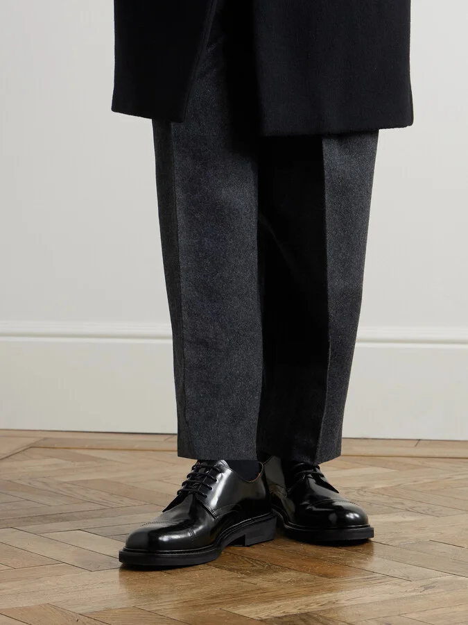 Jacques Glossed-Leather Derby Shoes - Image 2