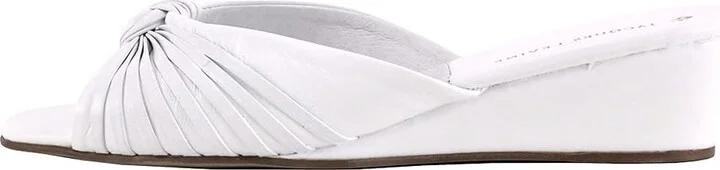 Jacques Levine Abby Women's Slippers White : 5.5 B, Leather - Image 3