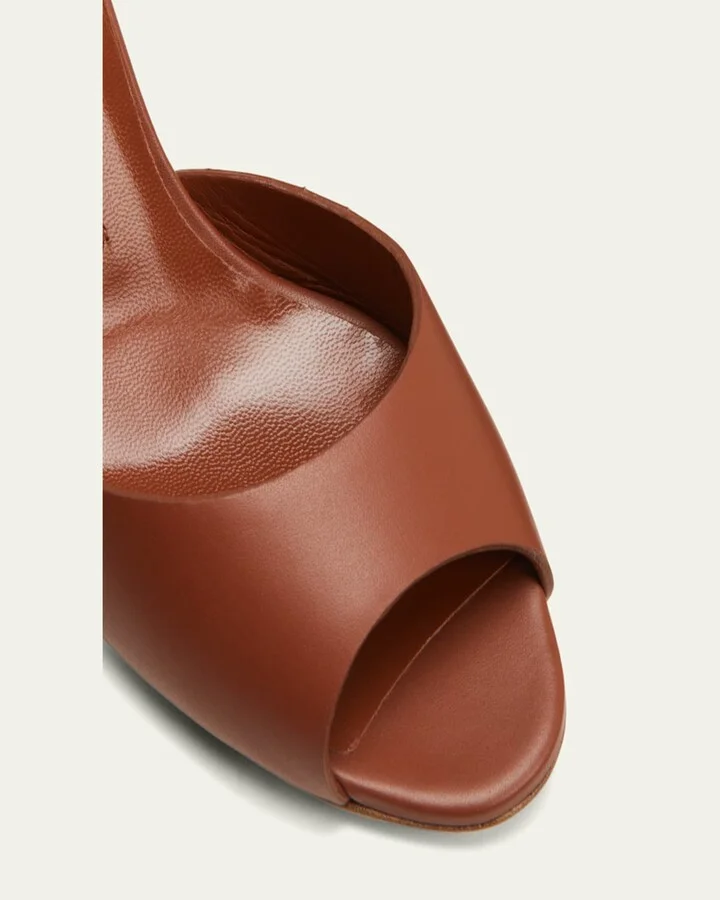 Jadarona Leather Mule Sandals - Image 2