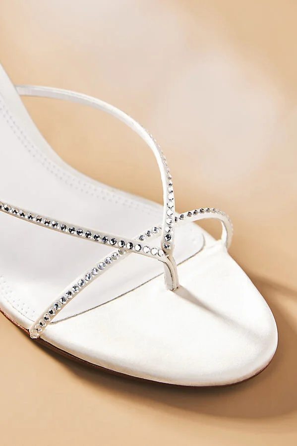 Jade Embellished Mule Heels - Image 3