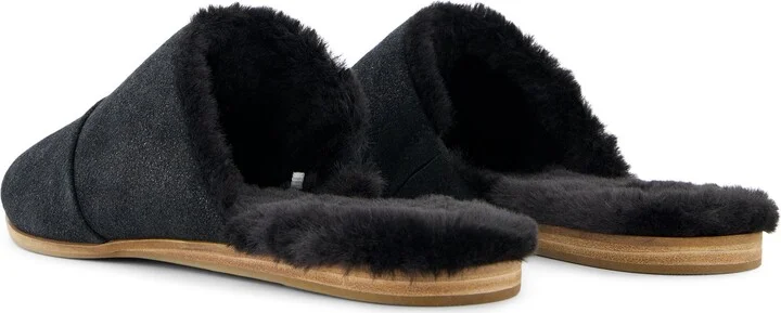 Jade Faux Fur Suede Flat - Image 4