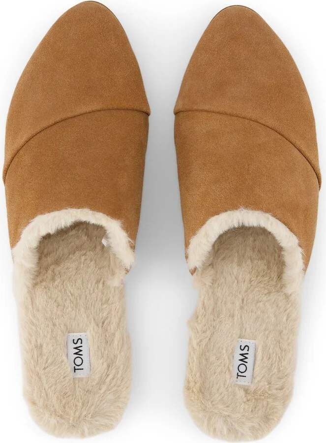 Jade Faux Fur Suede Flat - Image 5
