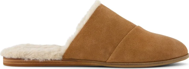 Jade Faux Fur Suede Flat